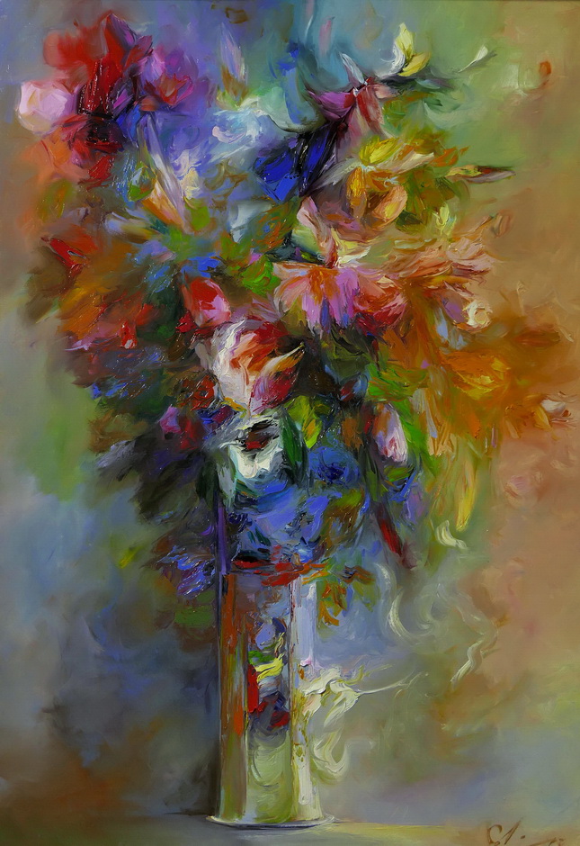 kwiaty malarstwo Zdzisław Majrowski